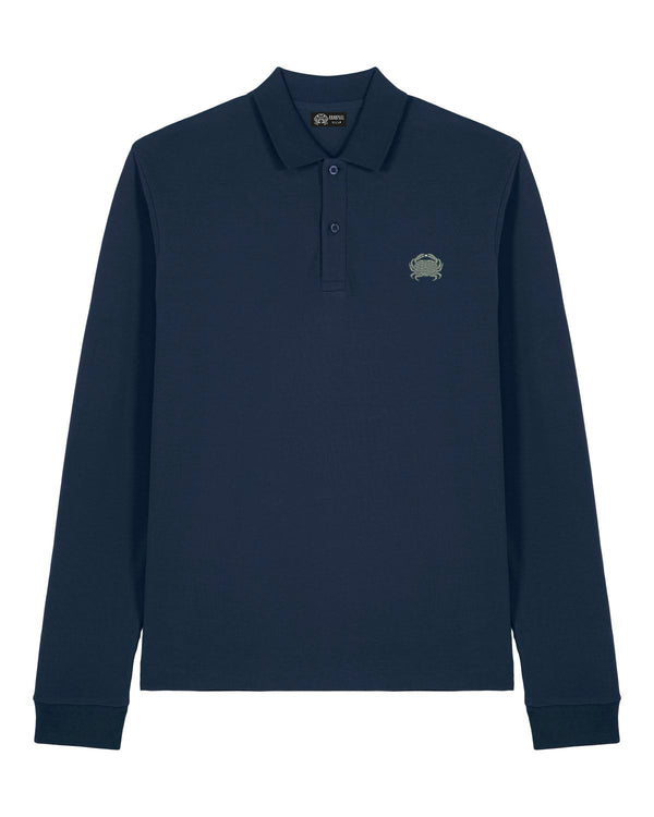 The James | Navy LS polo