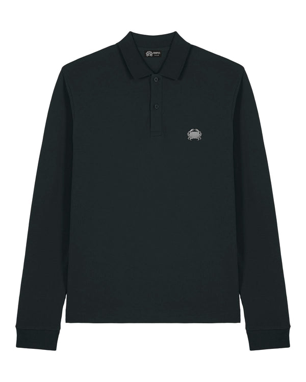 The James | Black LS polo